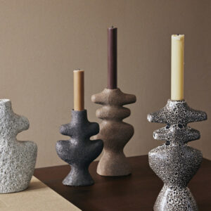 Bougeoir Yara rustique en céramique #Fermliving