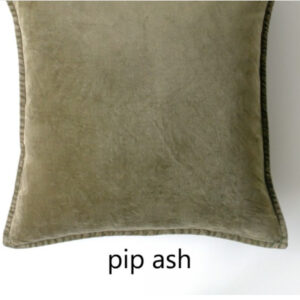 Coussin Pip en velours stonewashed ASH #MlFabrics