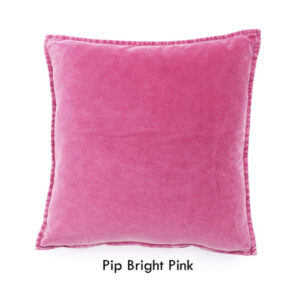 Coussin Pip en velours stonewashed Pink #MLFabrics
