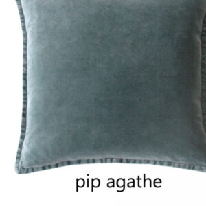 Coussin Pip en velours stonewashed Agathe #Mlfabrics