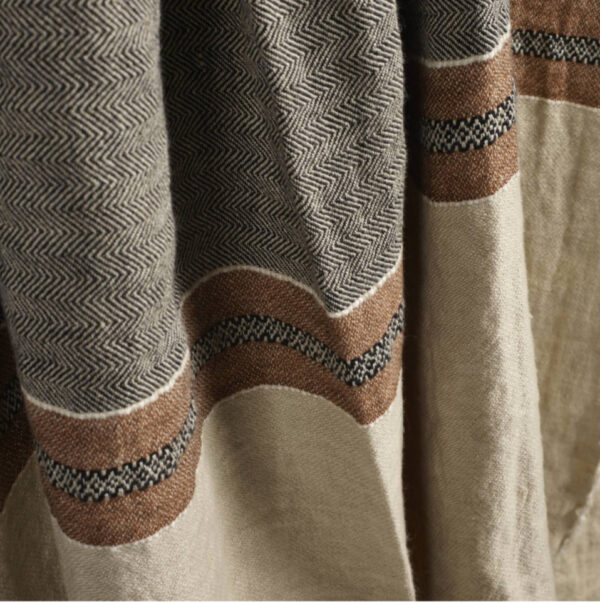 Plaid lin Beewax gris/beige  #Libeco – Image 2