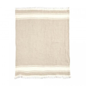 Plaid lin Flax stripe  #Libeco