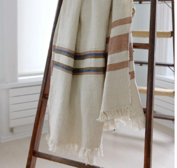 Plaid lin Harlan Old rose  #Libeco – Image 2