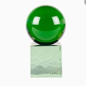 Sculpture verre Swedish Vert