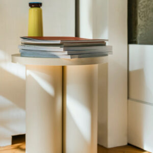 Table d'appoint blanc cassé  #Noo